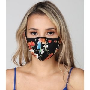 USA MADE Hawaiin Floral Print Face Mask